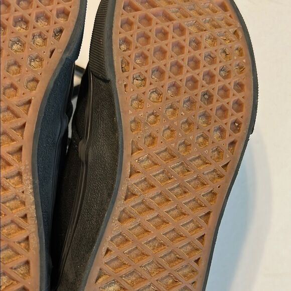 VANS Off The Wall Black Canvas Skateboarding Sneakers Lace Up Size 4.5 Youth - Picture 10 of 10